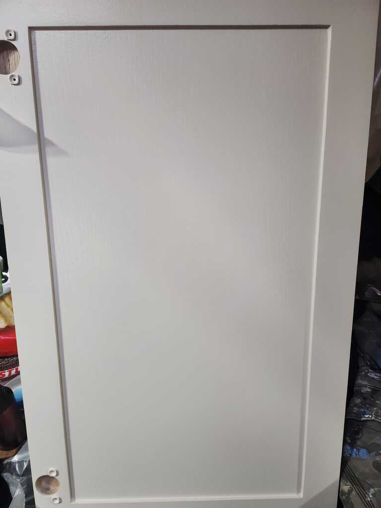 White cabinet door