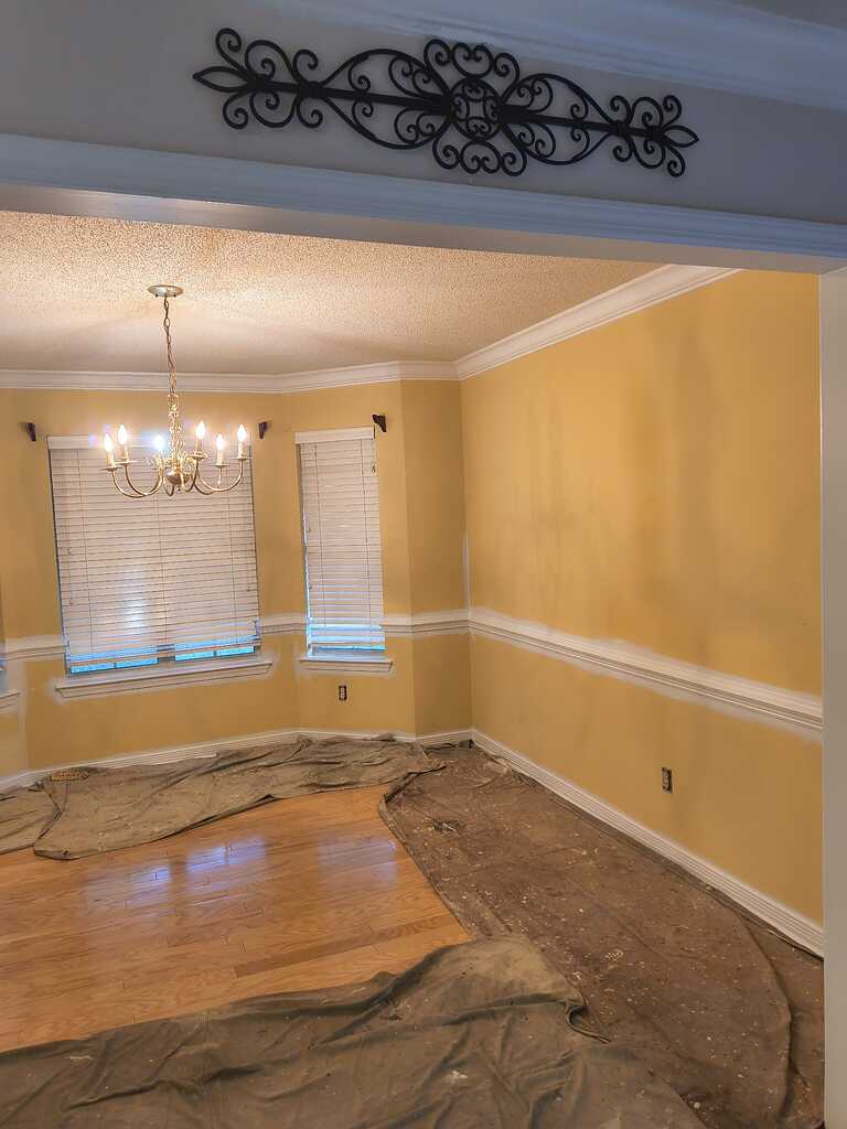 Room with wainscoting
